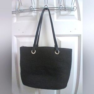 Talbots Black Woven Handbag
